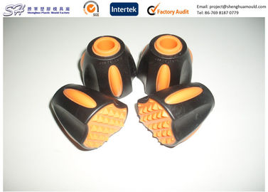 Custom Rubber + ABS Plastic Overmolding , injection molded plastic parts