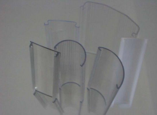 C shape Refrigerator co-extrusion PVC / PMMA Profile standard plastic extrusions
